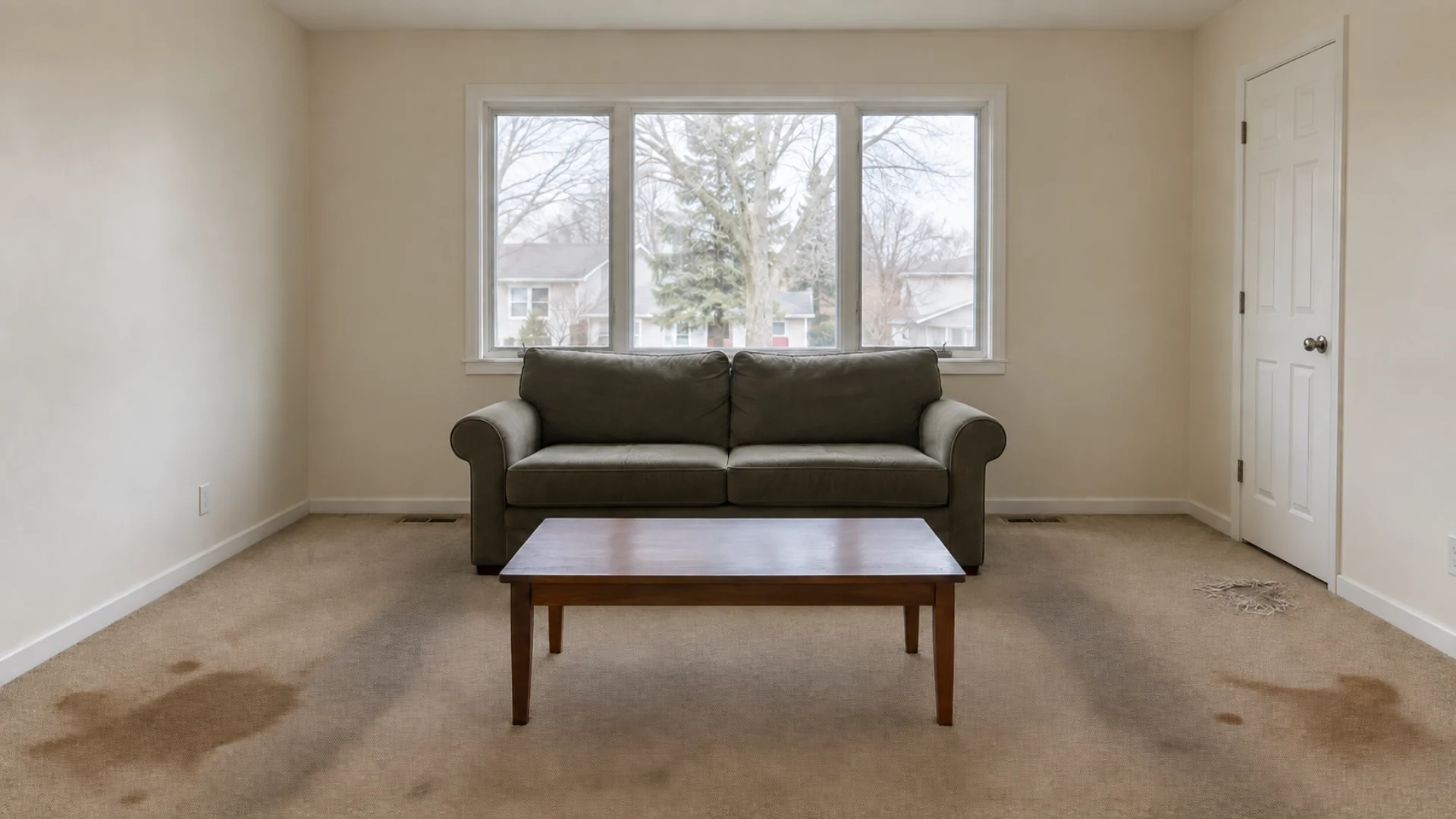 Illustrative AI-generated concept of a worn floor before renovation