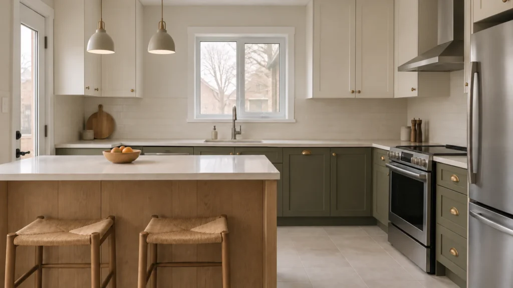 Renovated kitchen interior