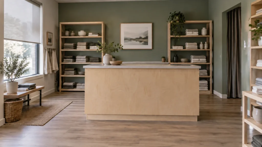 Renovated commercial office and retail interior