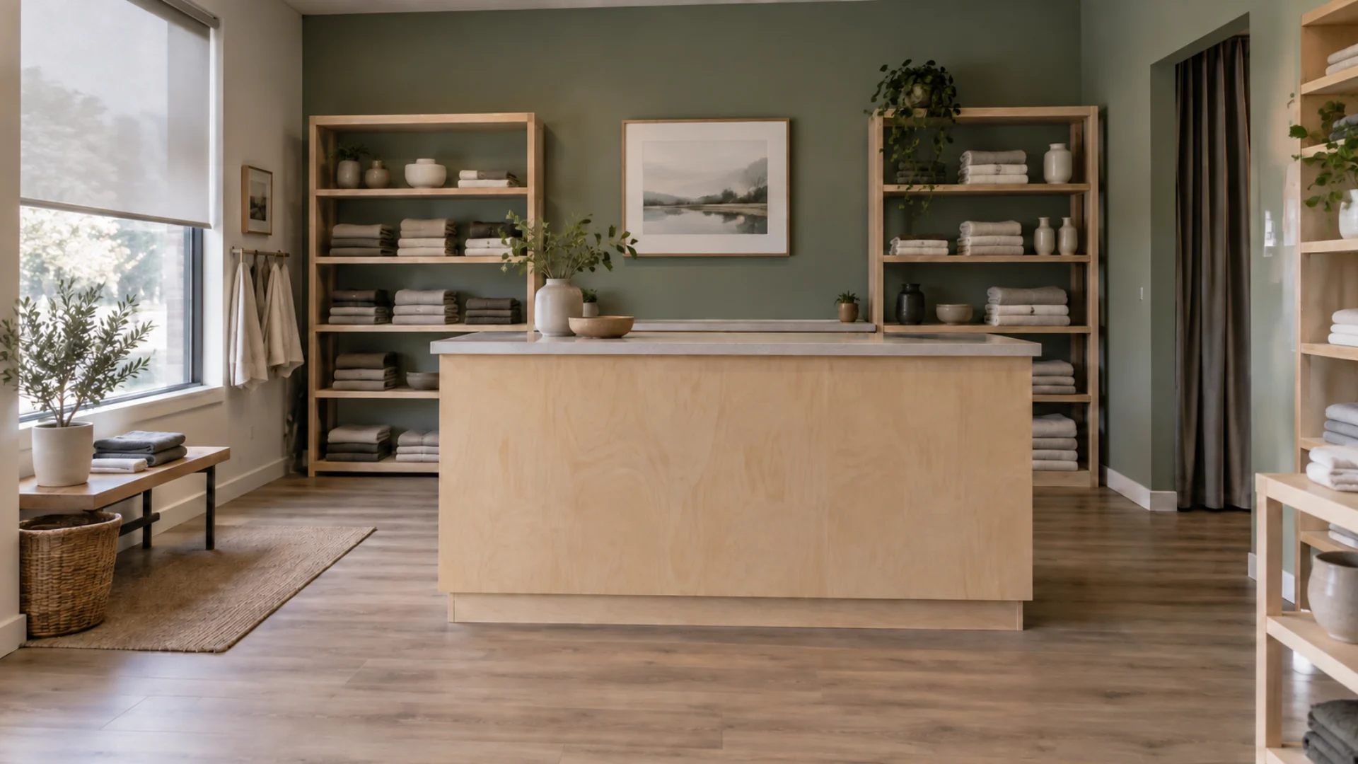 Renovated commercial office and retail interior